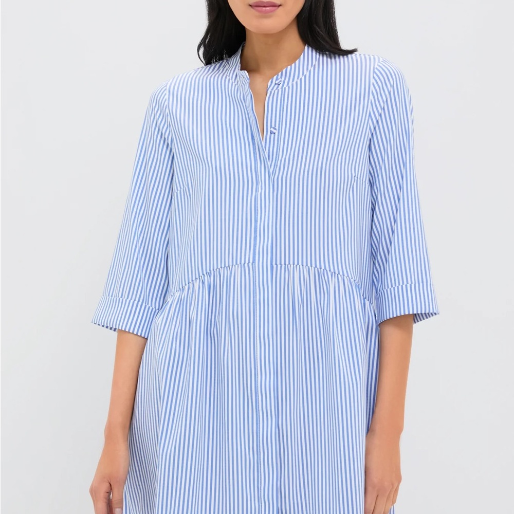Tuckernuck Blue Stripe Royal Shirt Dress